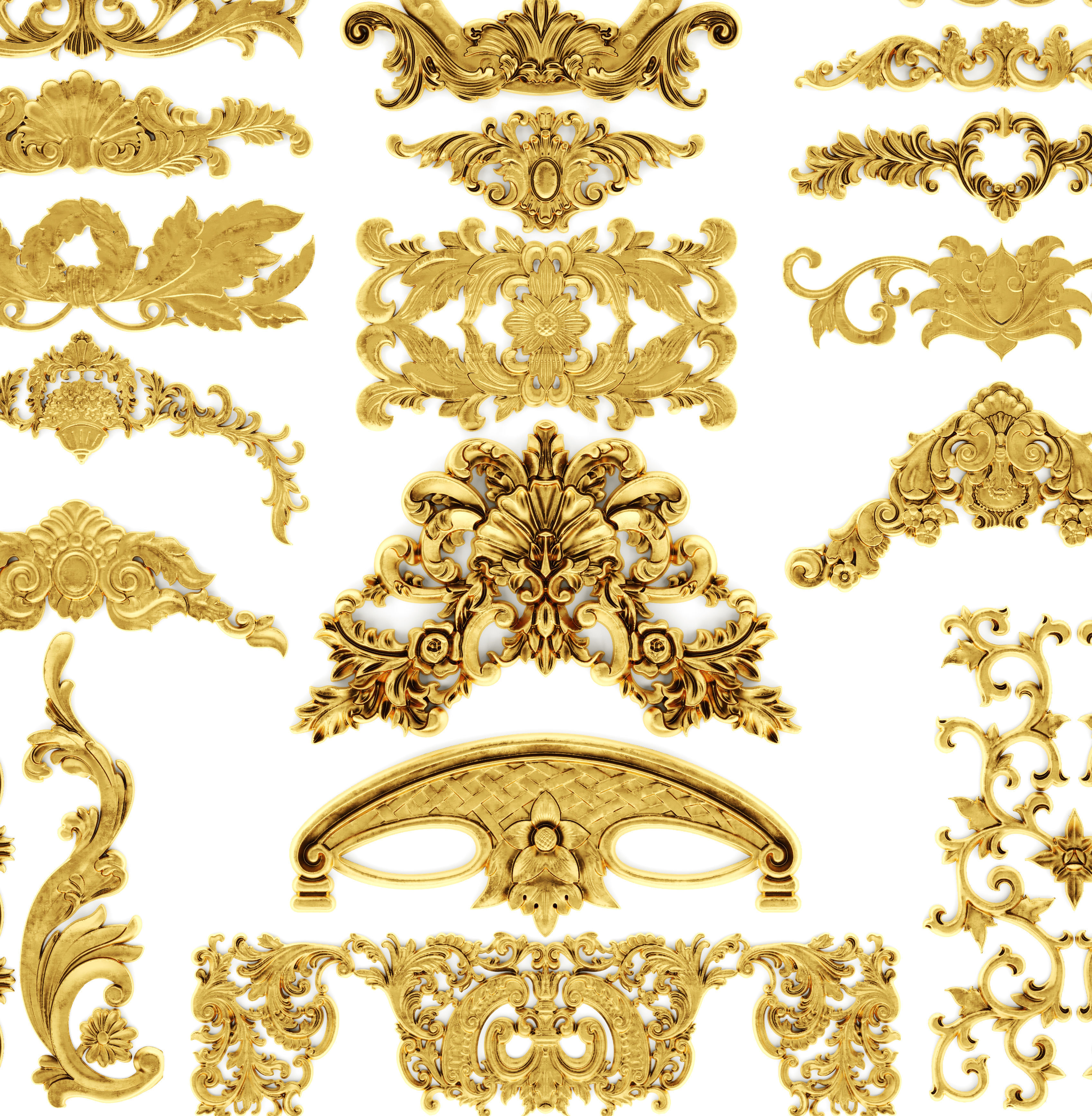 Cartouches SET 34 3D model_8