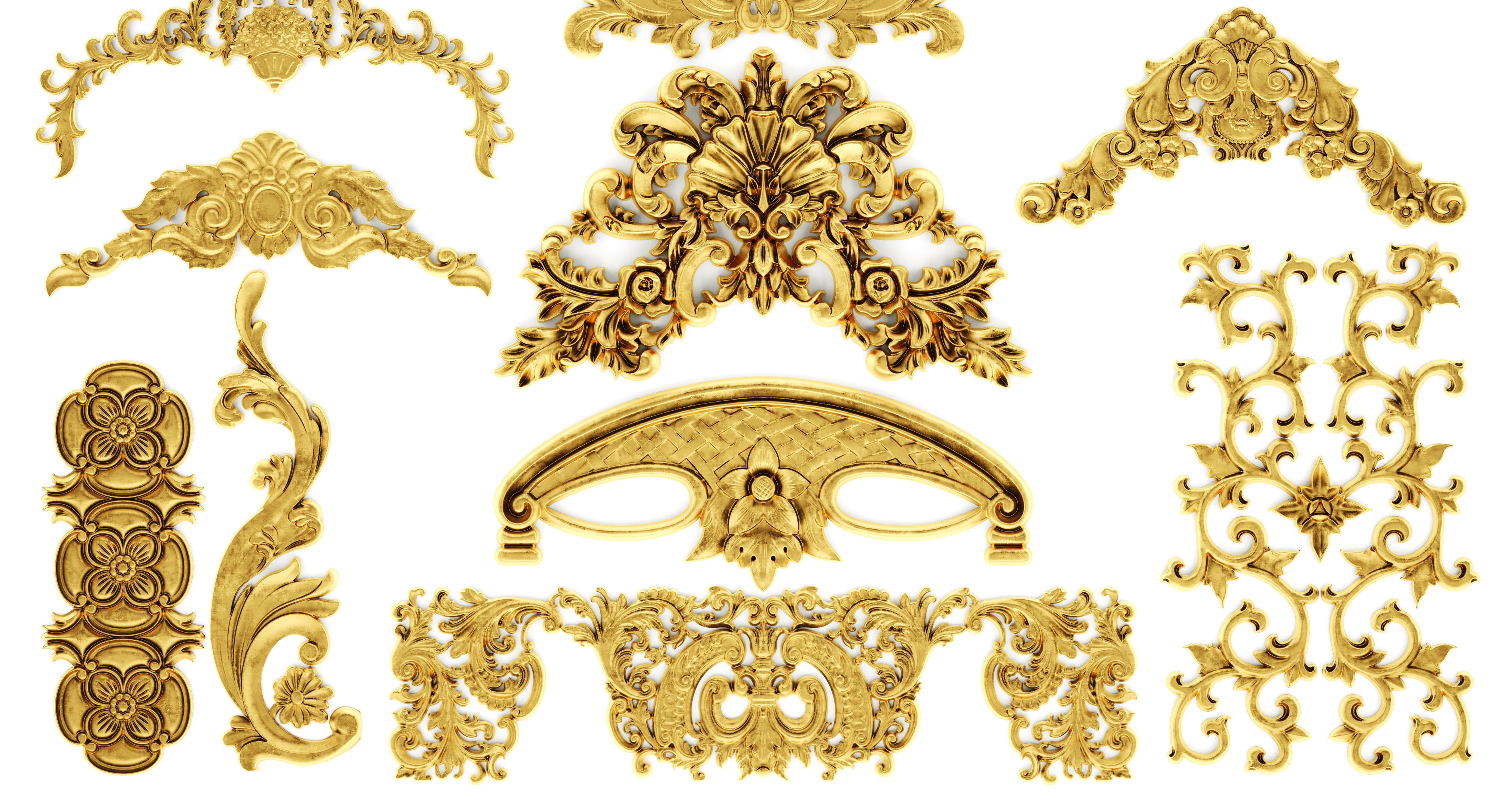 Cartouches SET 34 3D model_9