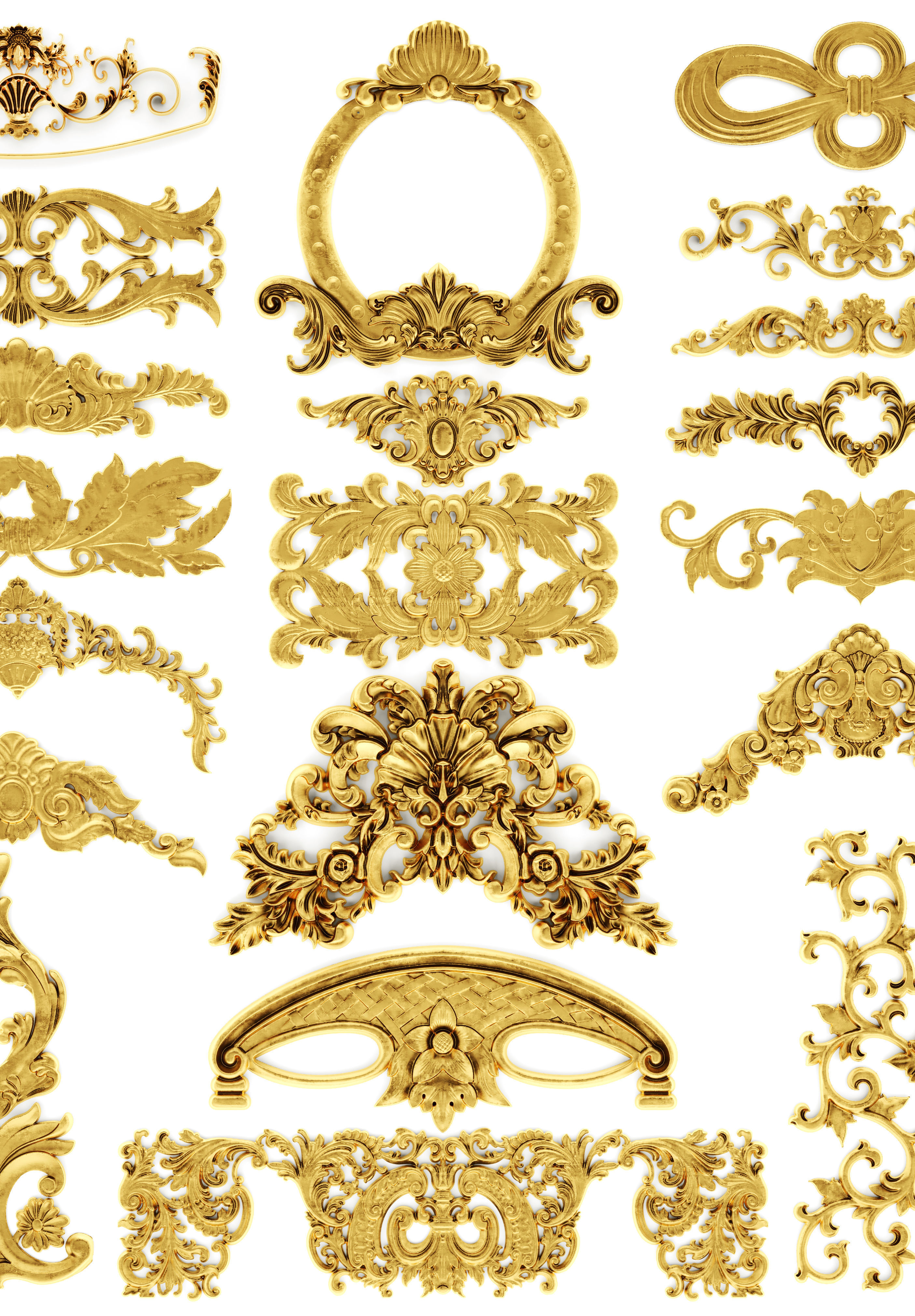 Cartouches SET 34 3D model_5