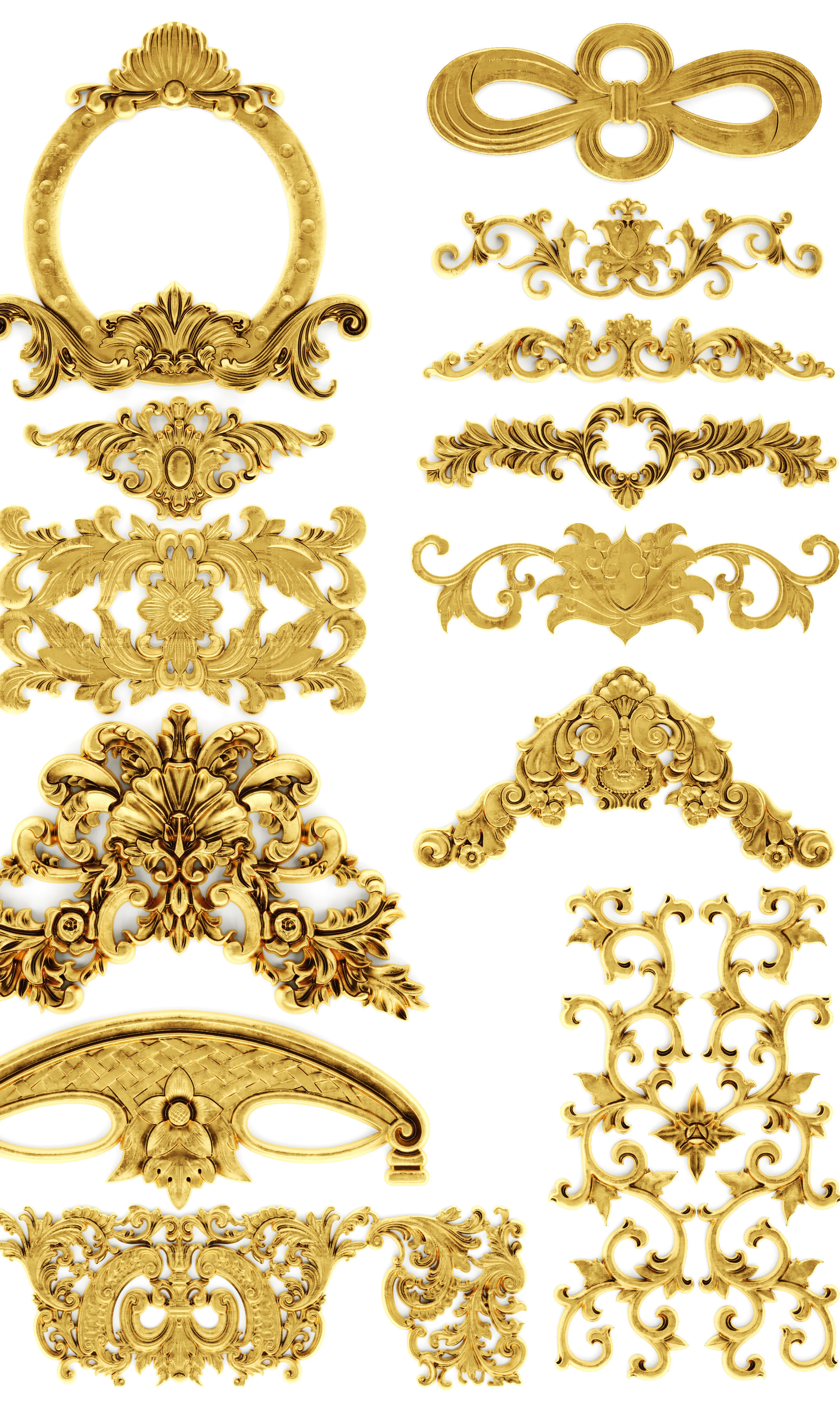 Cartouches SET 34 3D model_3