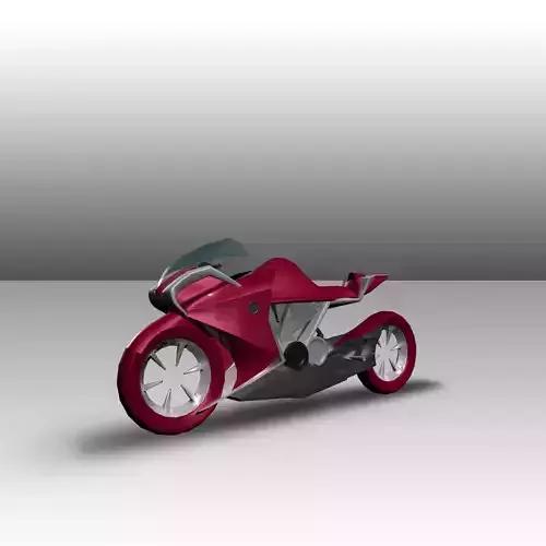 Two Future  Bike Model Low-poly 3D model