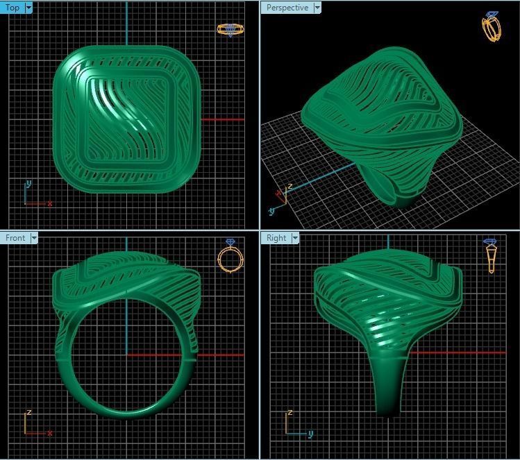  Ring R0283 3D print model_2