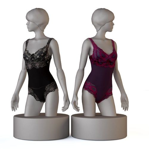 Underwear bras panties thongs Victoria Secret  3D model