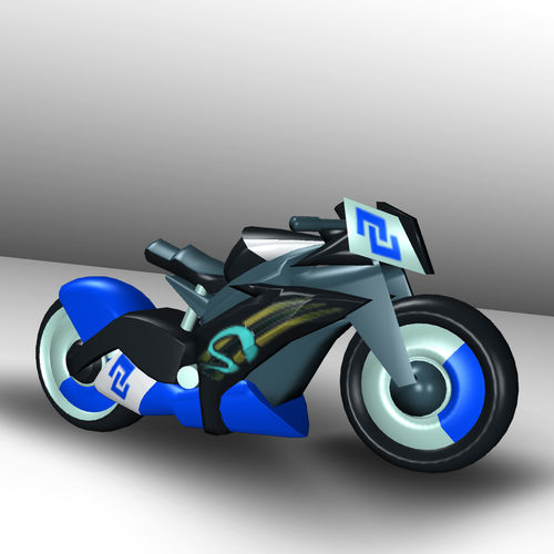 Futuristic Bikes Low-poly 3D model