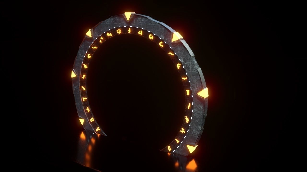 Stargate sci-fi ring of light 3D model_1