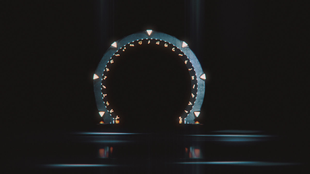 Stargate sci-fi ring of light 3D model_2