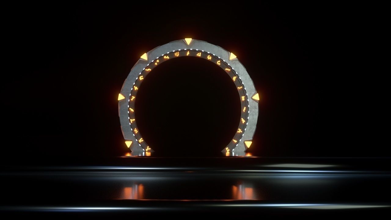 Stargate sci-fi ring of light 3D model_3