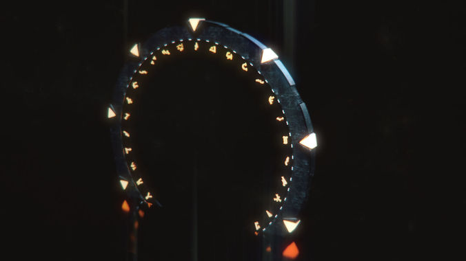 Stargate sci-fi ring of light 3D model