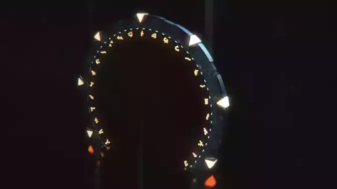 Stargate sci-fi ring of light