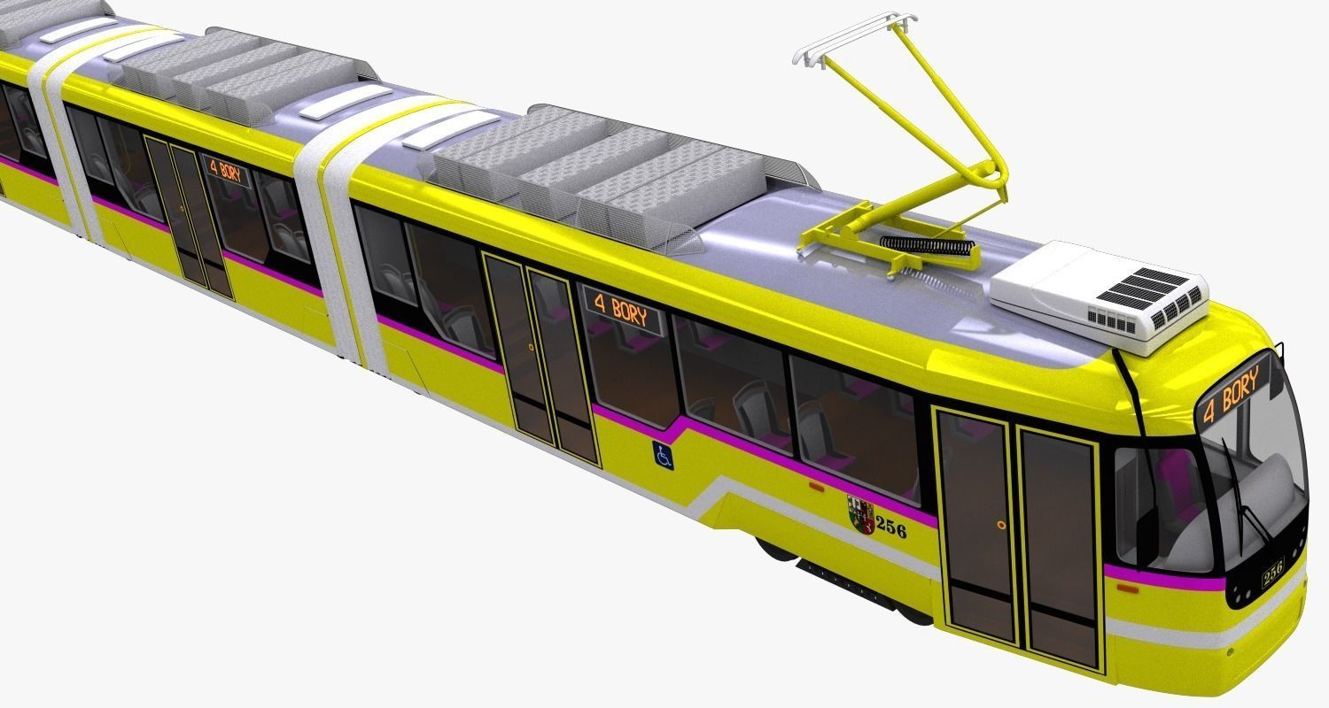 Tram VarioLF3 3D model_4