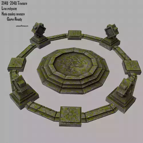 temple 1 stone circle with stones in it