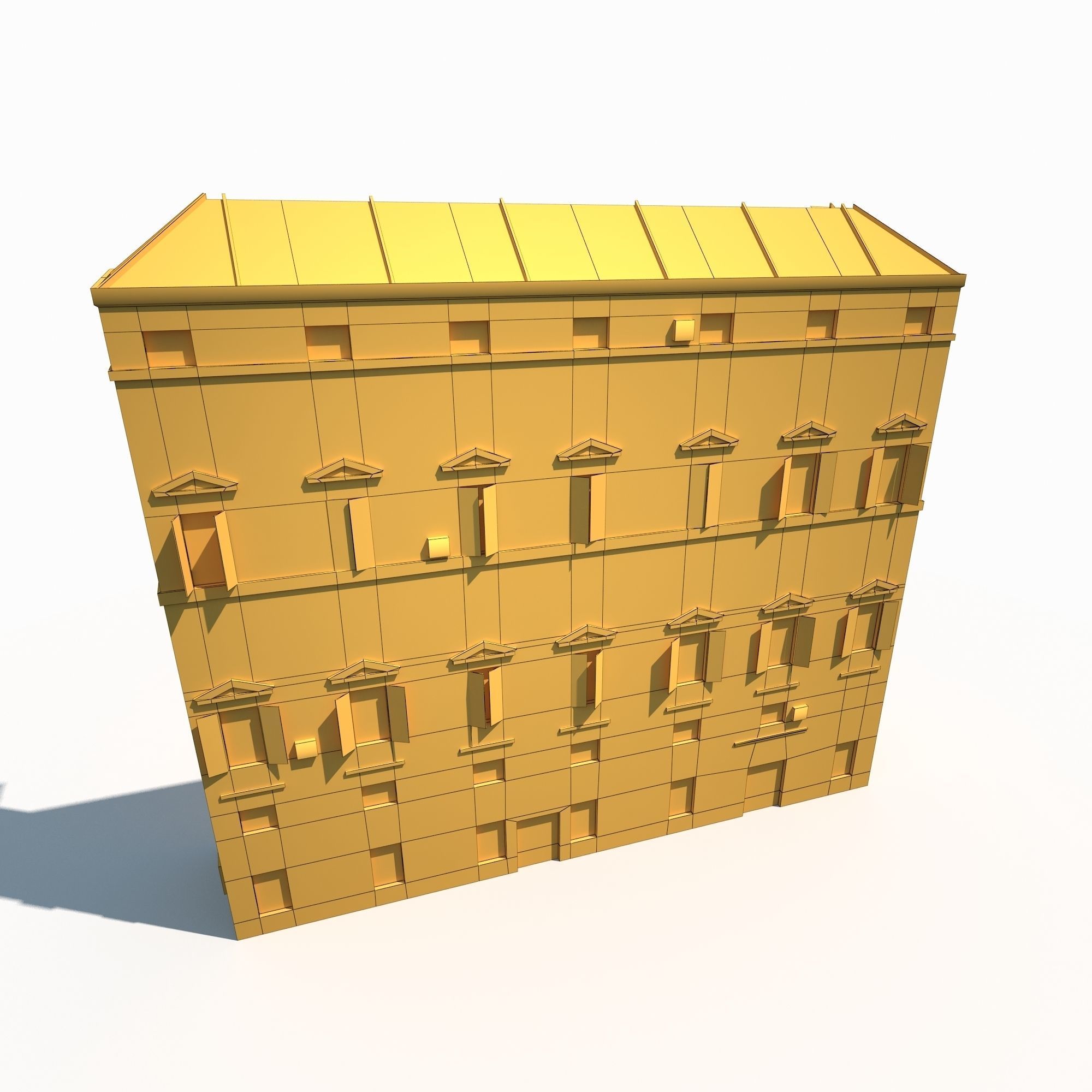 Apartment House 179 Low Poly Low-poly 3D model_9