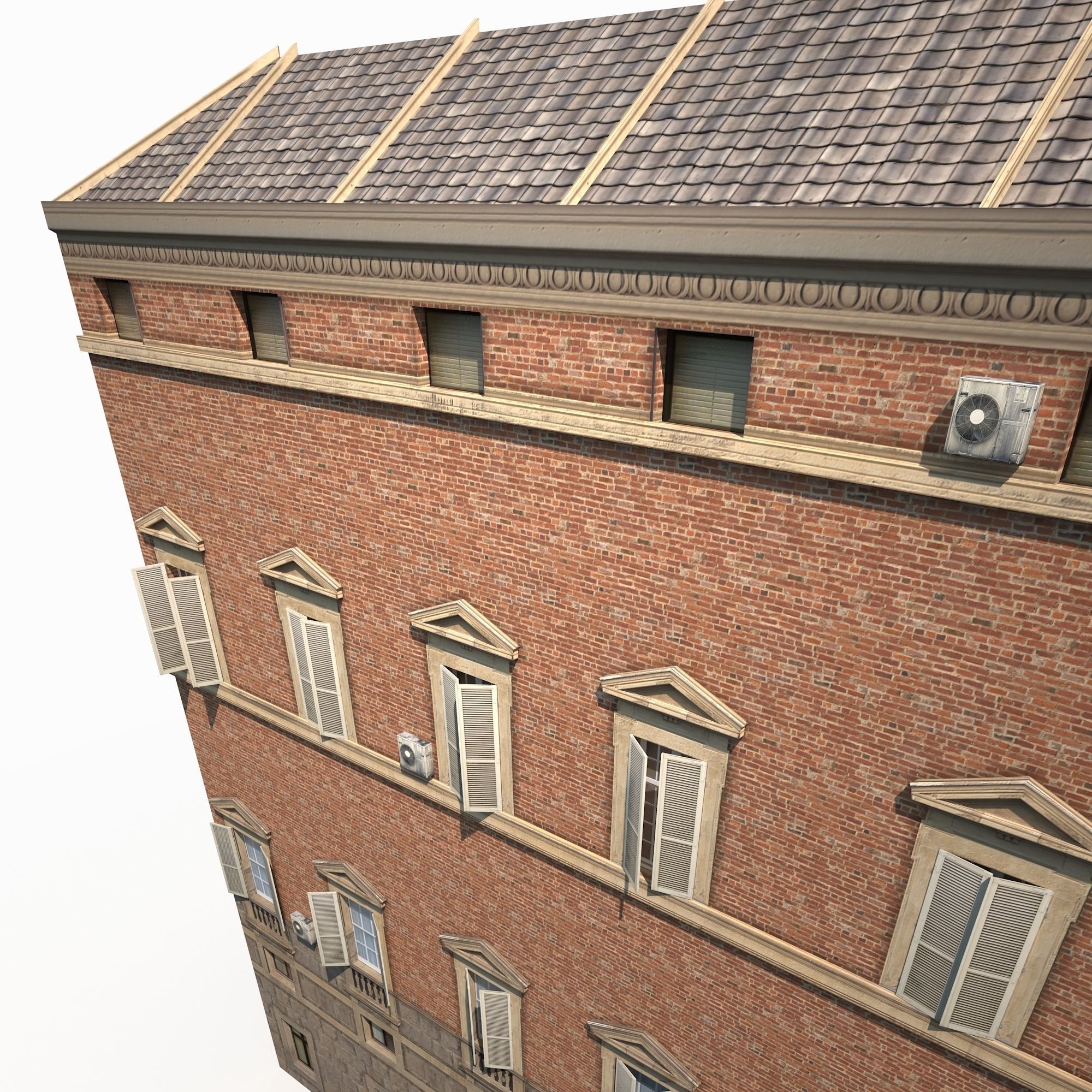 Apartment House 179 Low Poly Low-poly 3D model_2