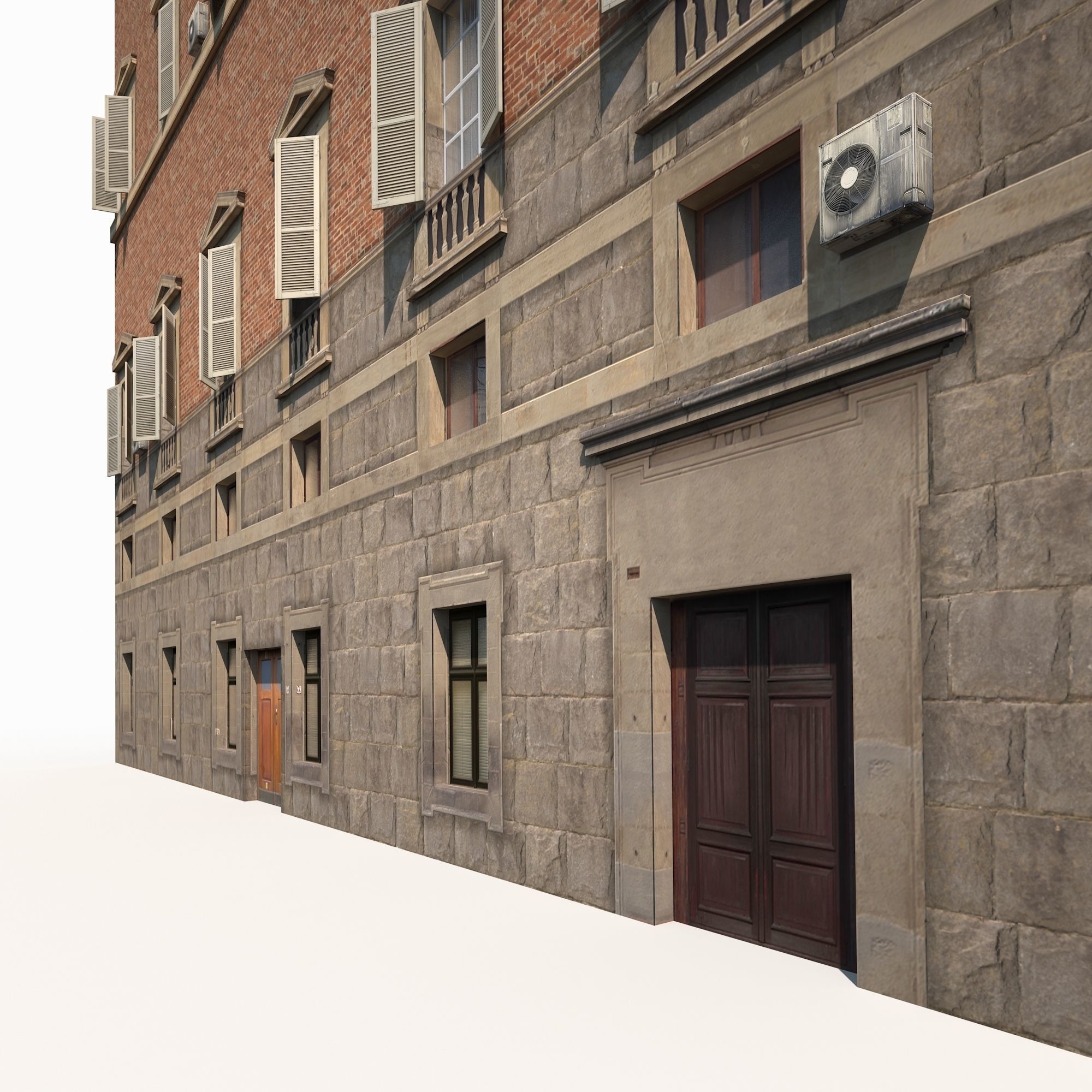 Apartment House 179 Low Poly Low-poly 3D model_6