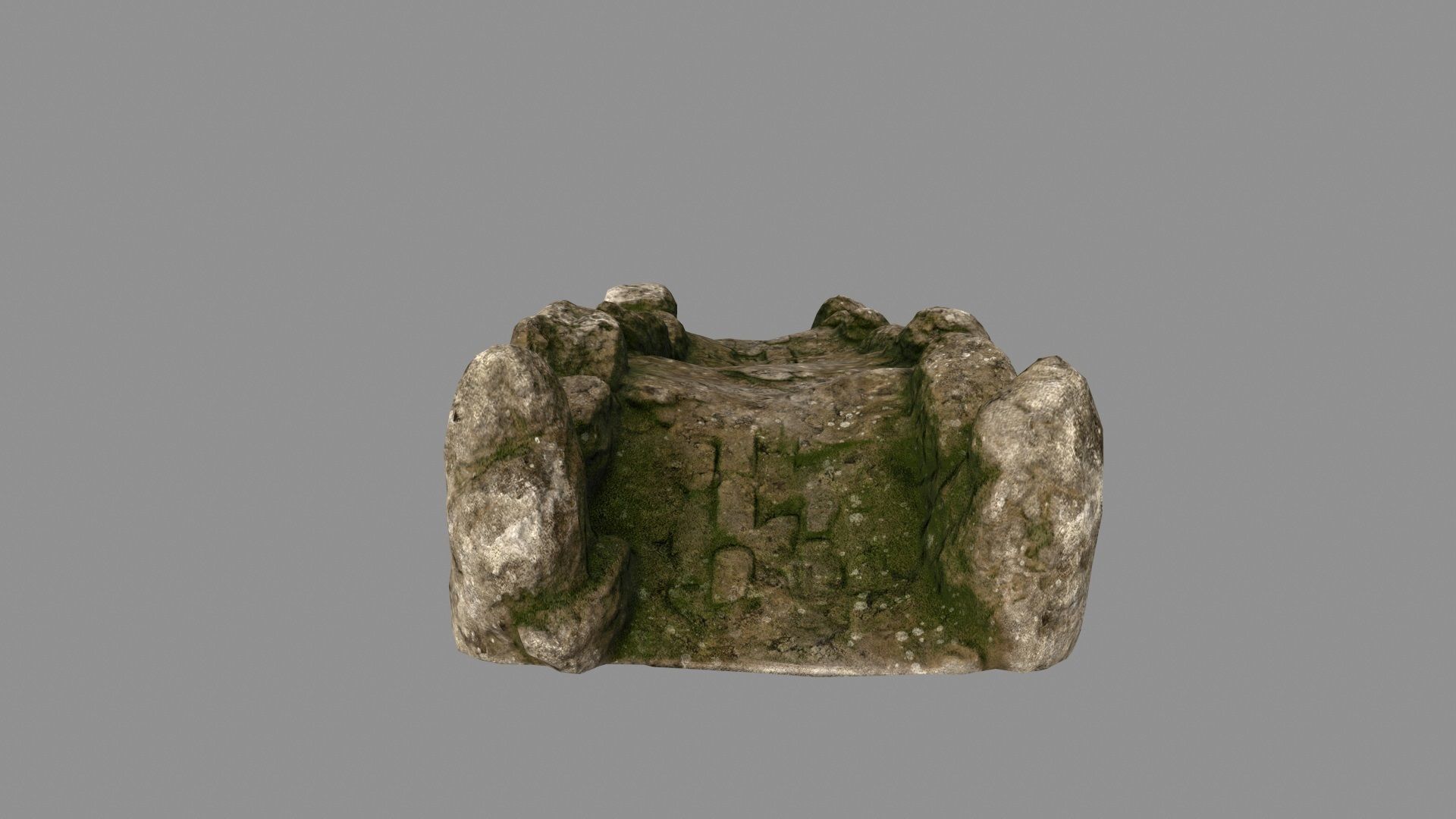 old bridge Low-poly 3D model_2