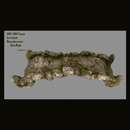old bridge Low-poly 3D model