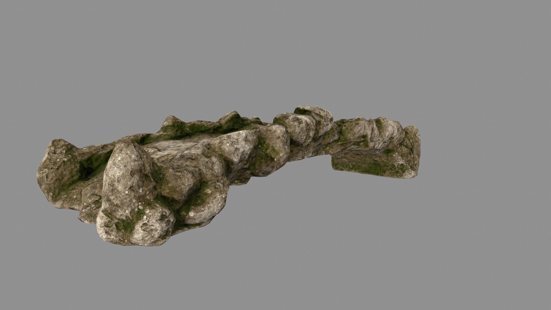 old bridge Low-poly 3D model_6