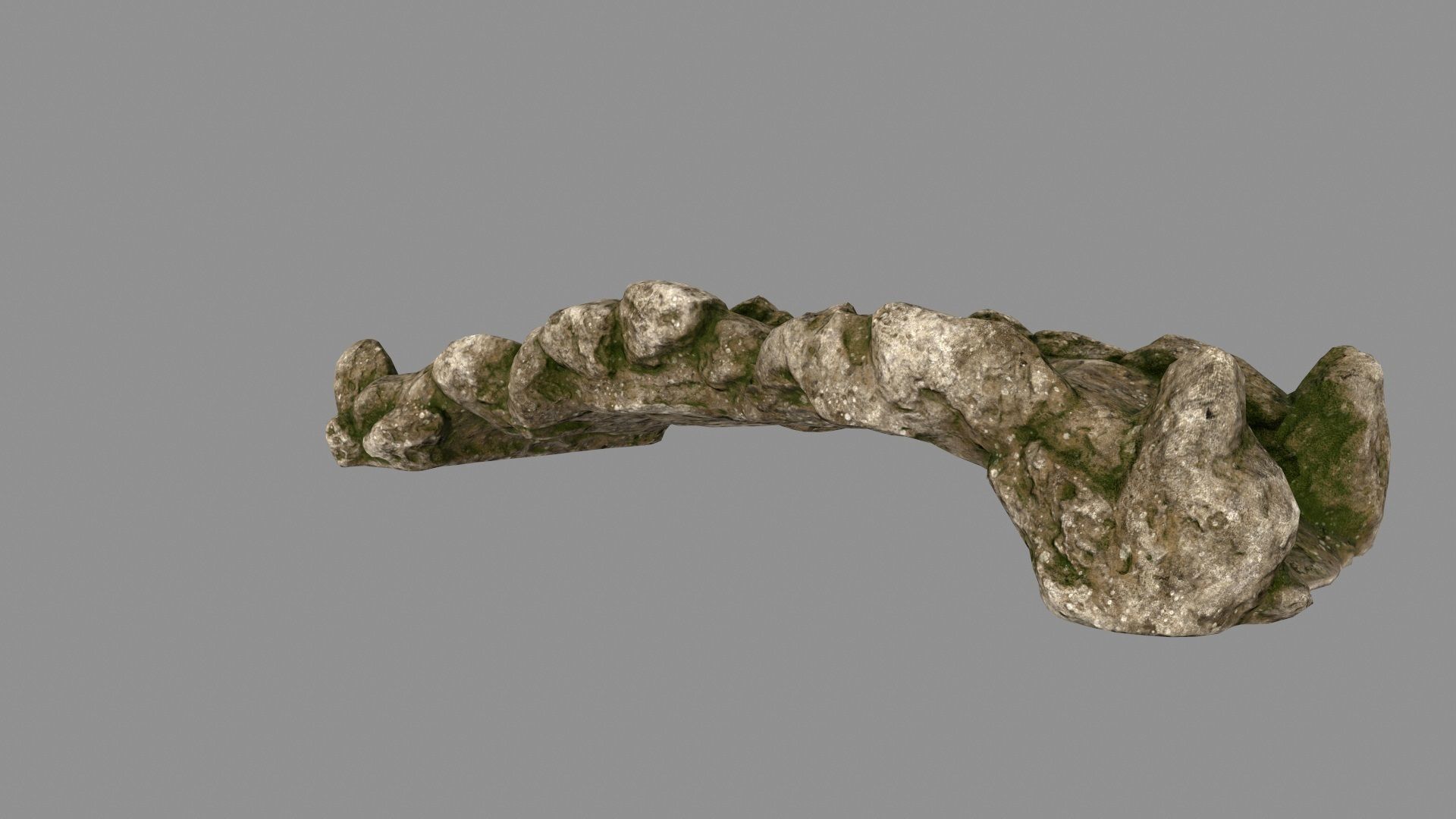 old bridge Low-poly 3D model_9