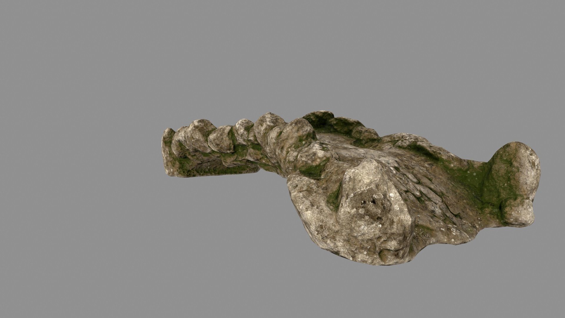 old bridge Low-poly 3D model_5