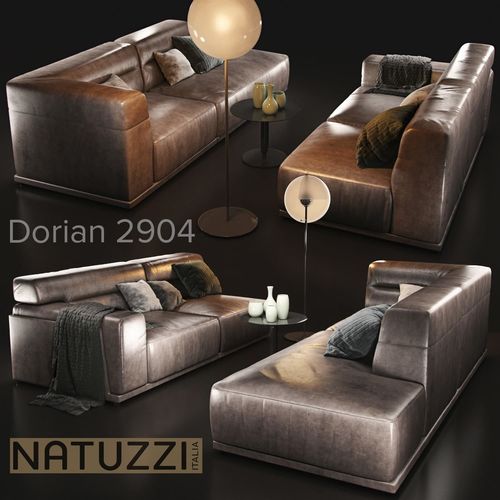Sofa natuzzi Dorian 2904 3D model