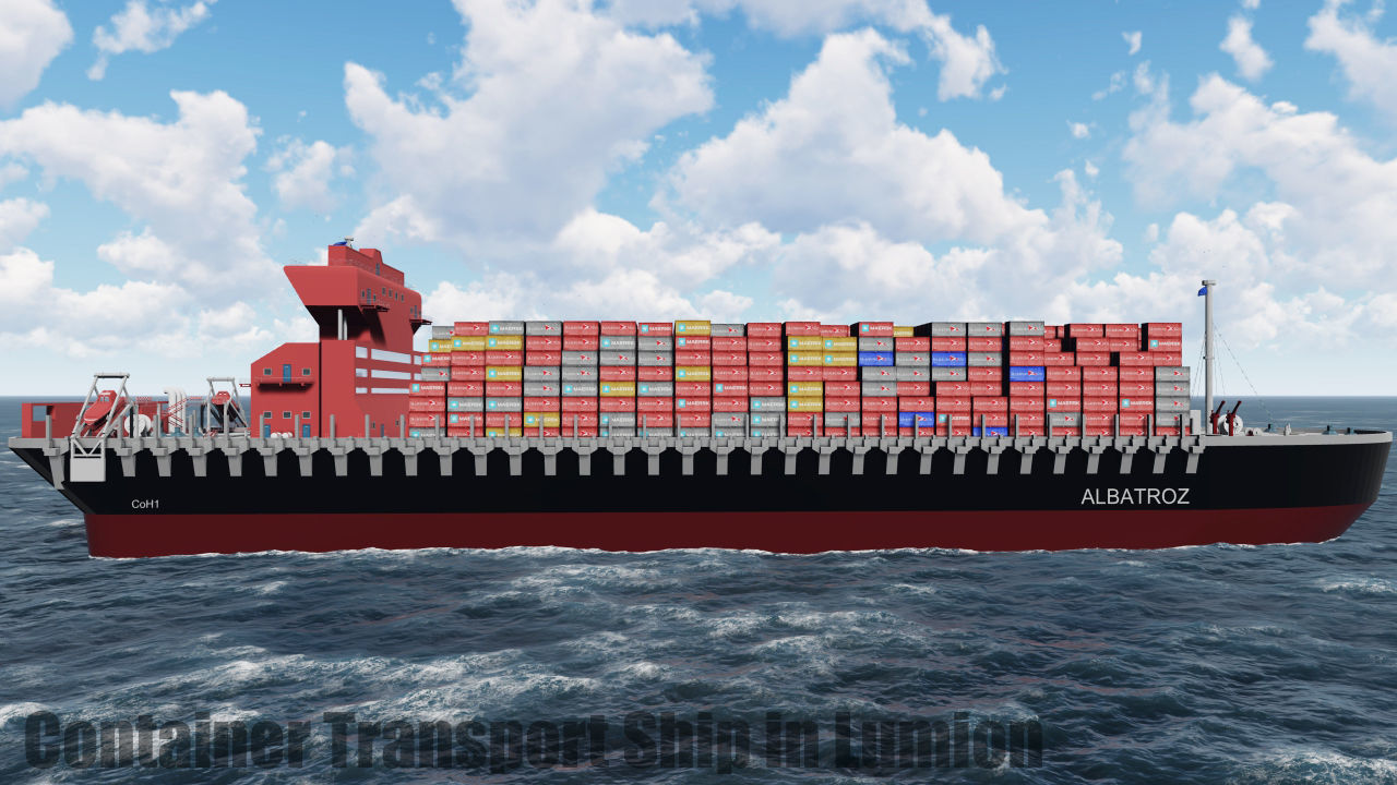Container Ship 3D model_1