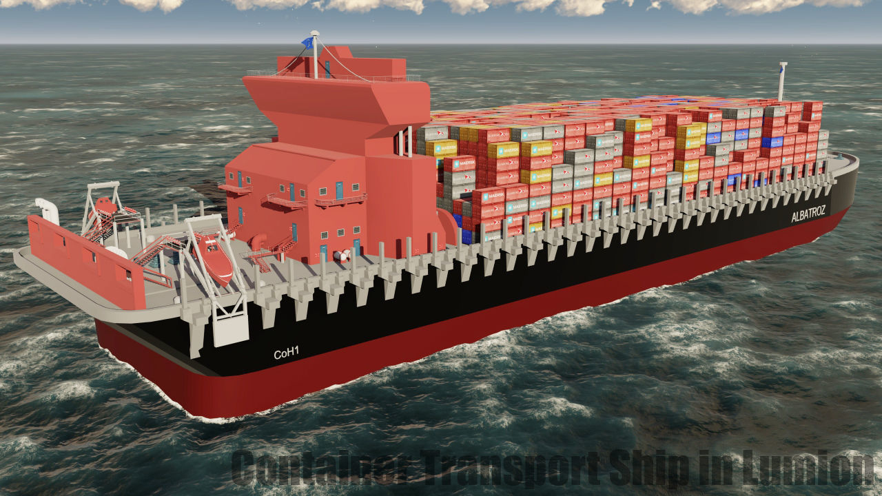 Container Ship 3D model_2