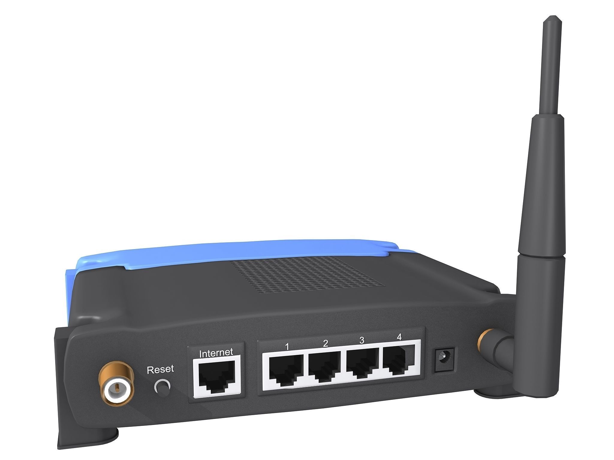 Linksys wireless router 3D model_6