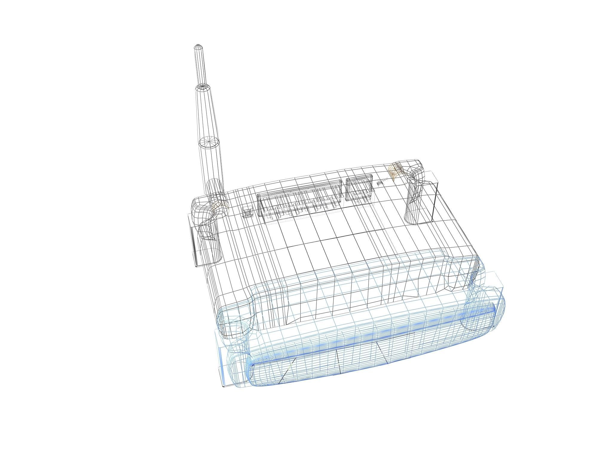 Linksys wireless router 3D model_4