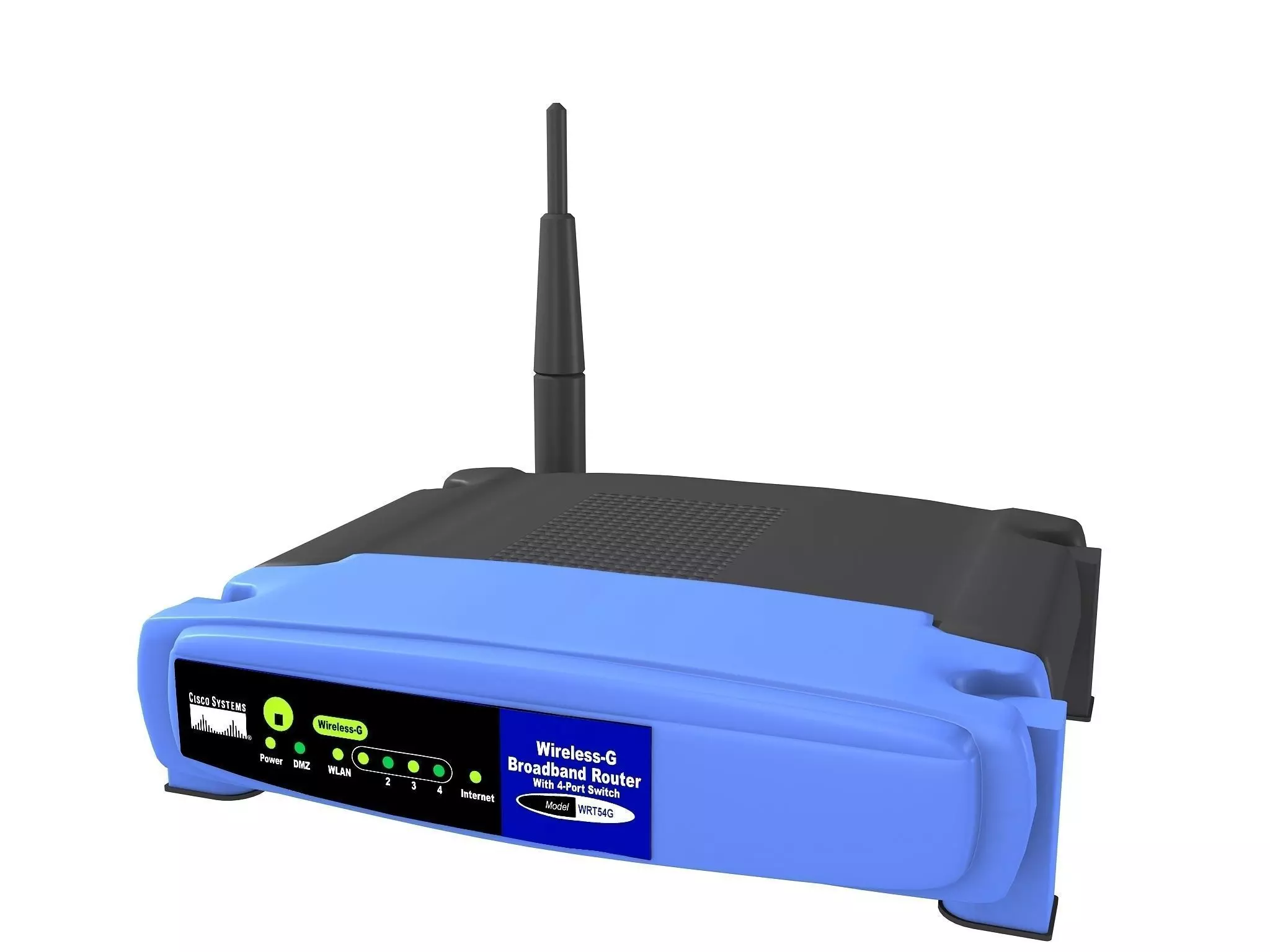 Linksys wireless router 3D model_0