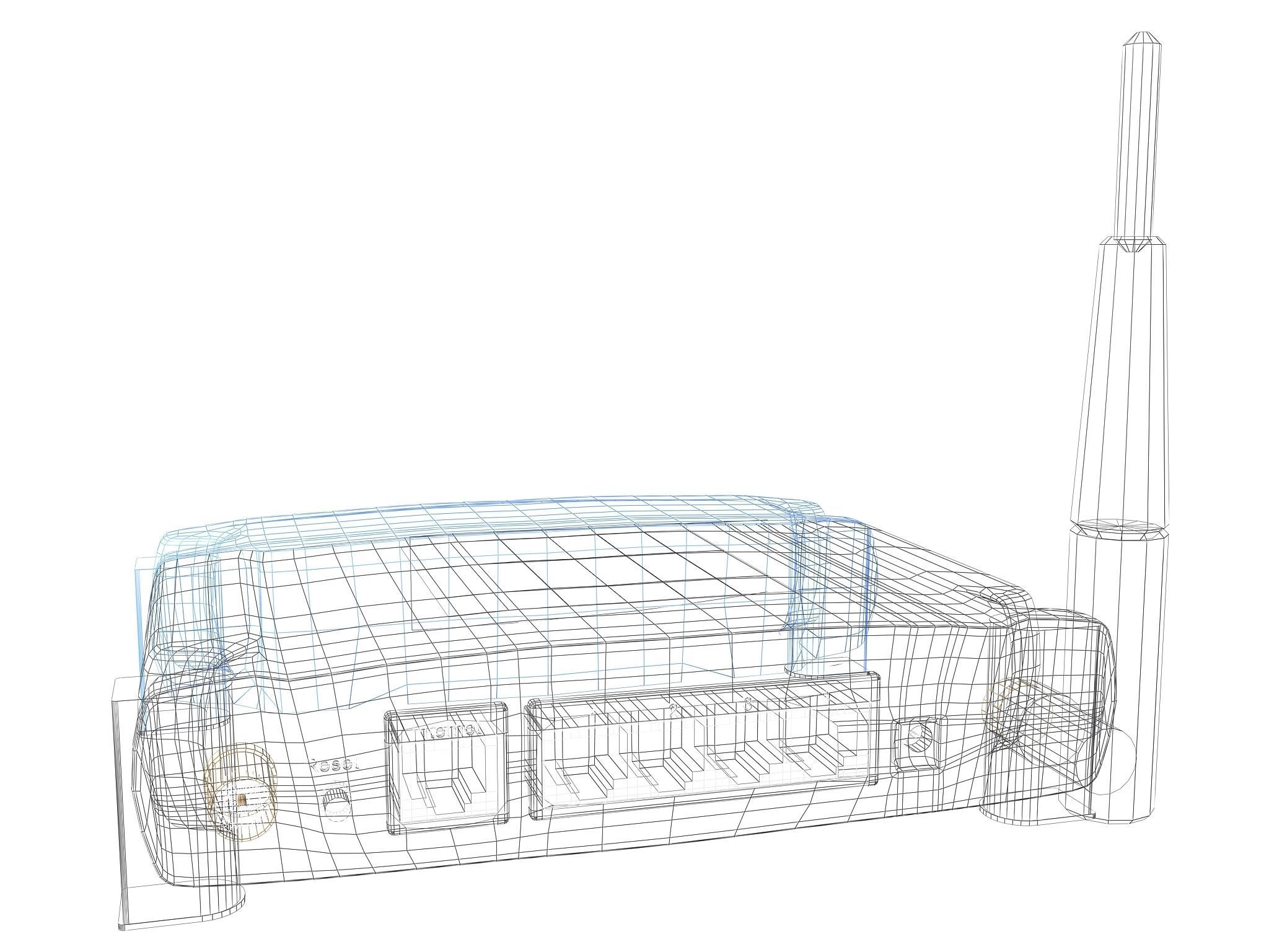 Linksys wireless router 3D model_7