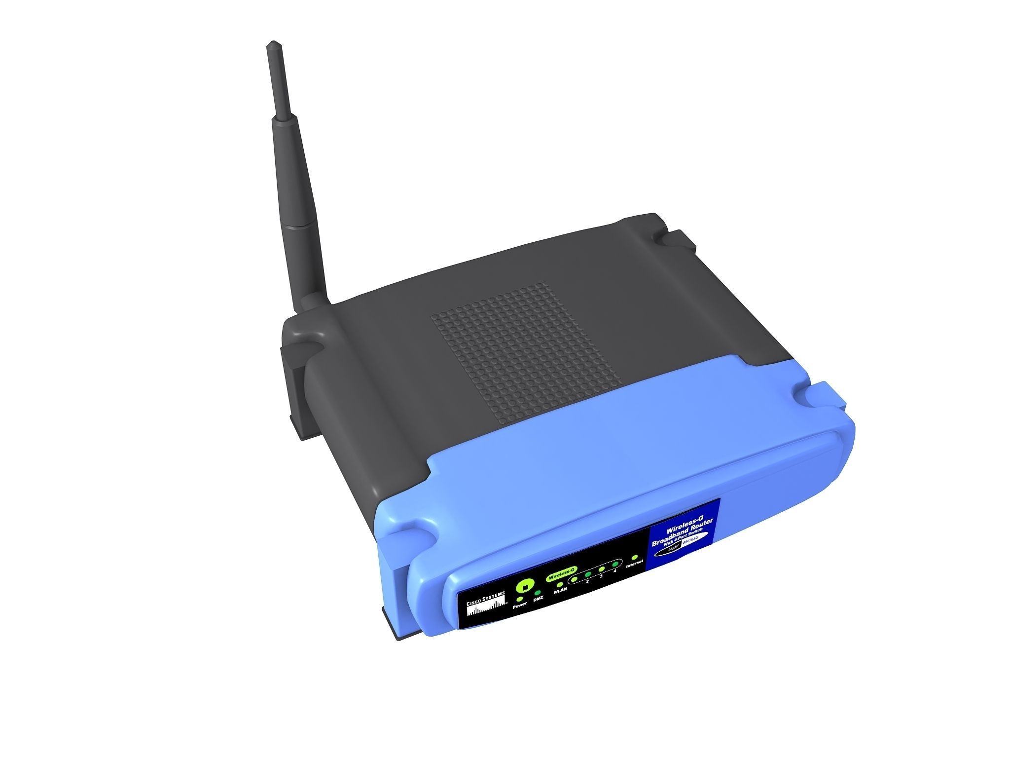 Linksys wireless router 3D model_5