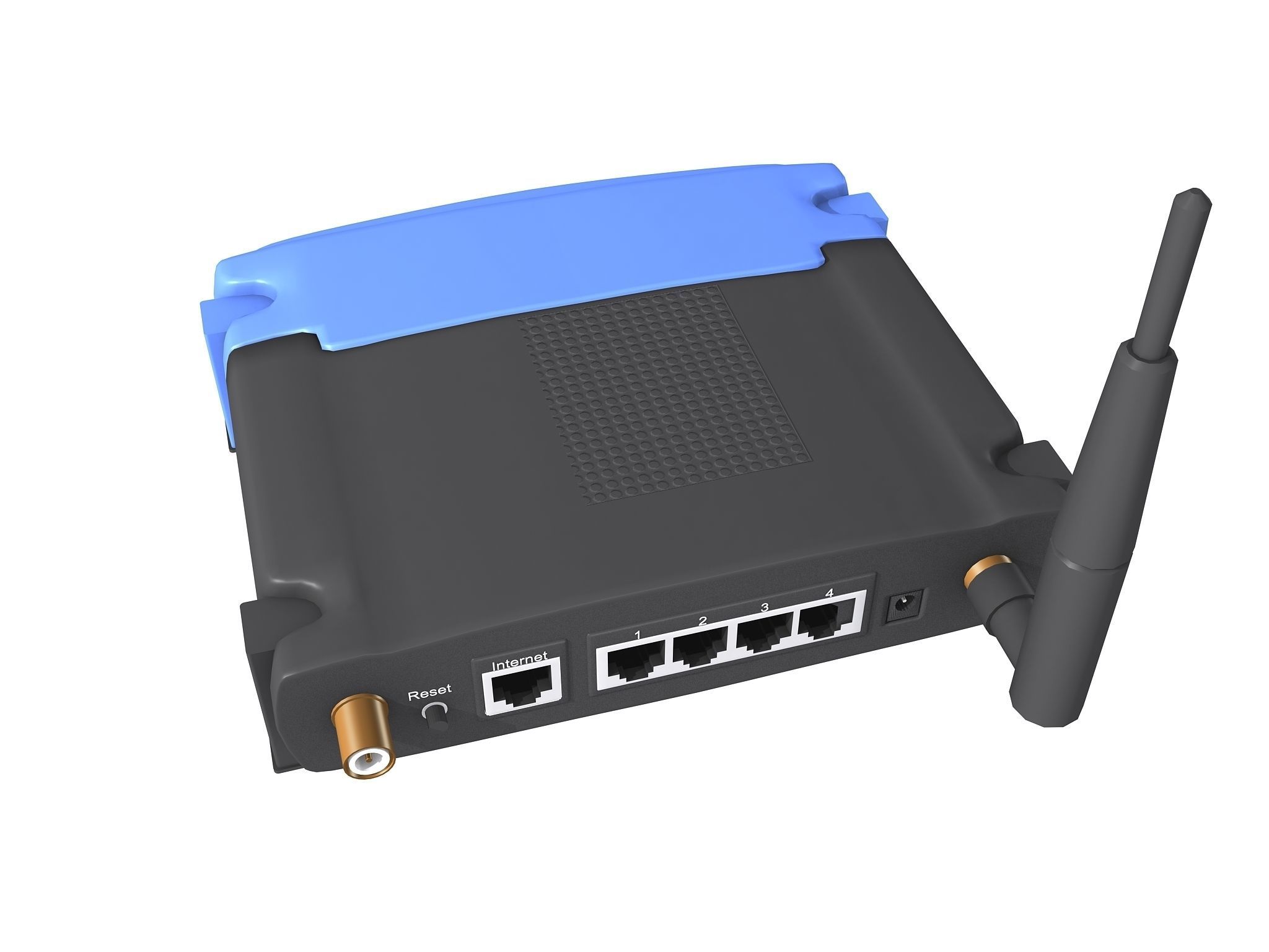 Linksys wireless router 3D model_3