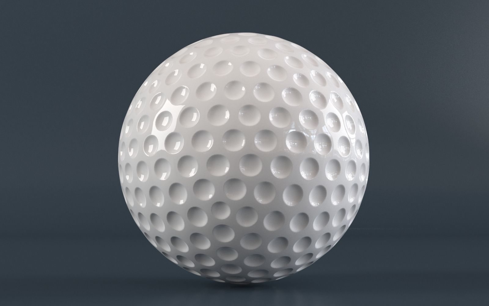 Plastic Golf Ball 3D model_1