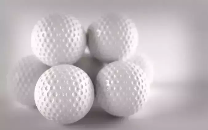 Plastic Golf Ball 3D model