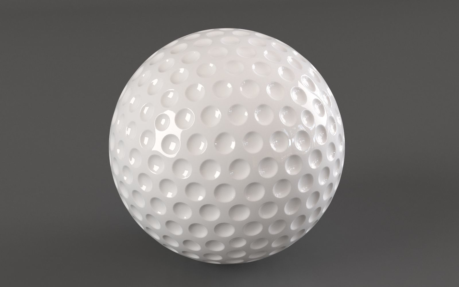 Plastic Golf Ball 3D model_2