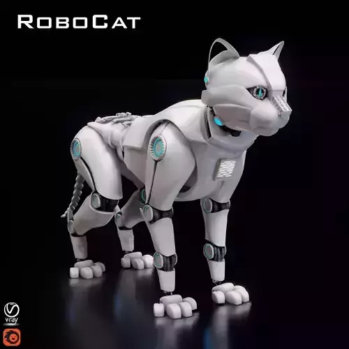 Robocat robot cat 3D model