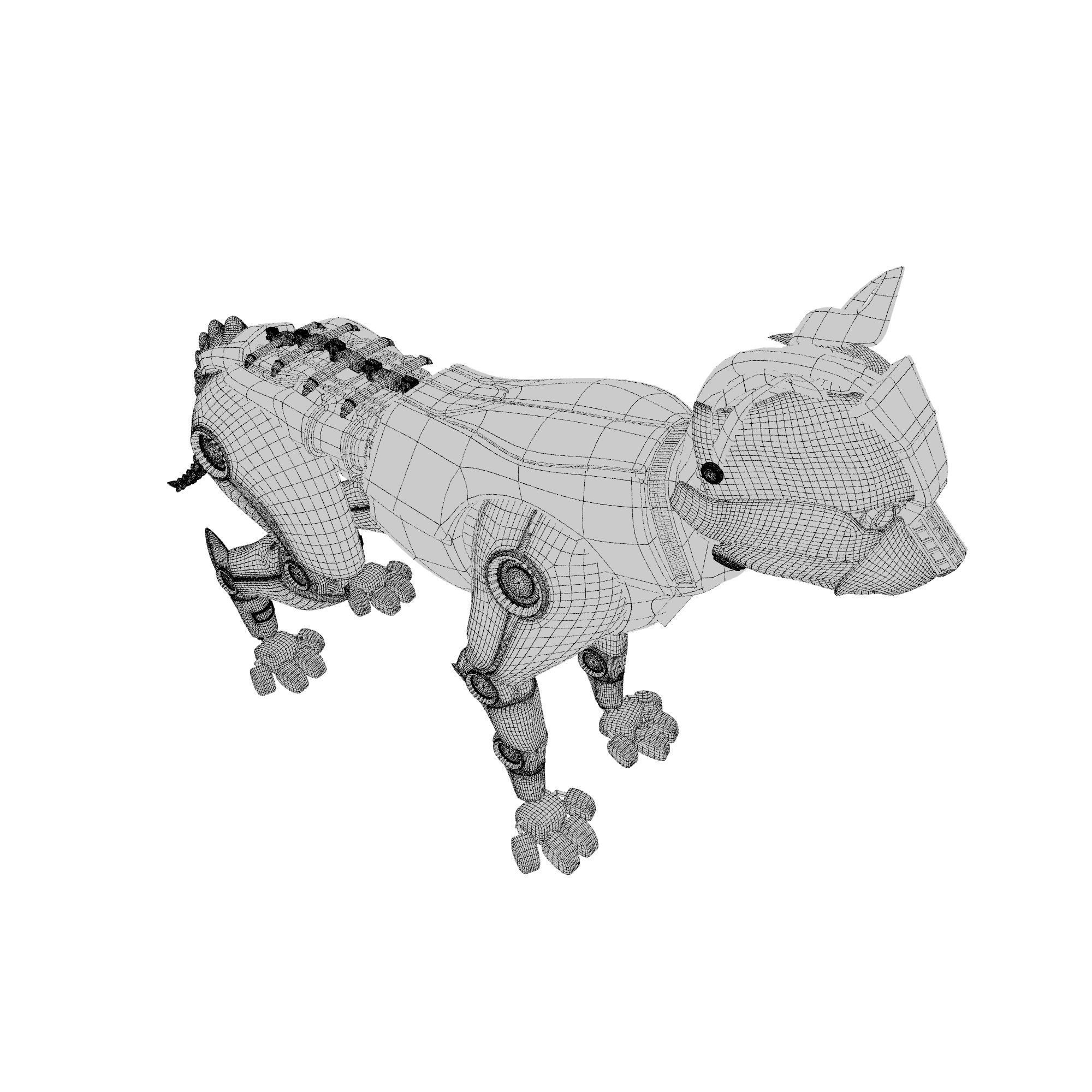 Robocat robot cat 3D model_4