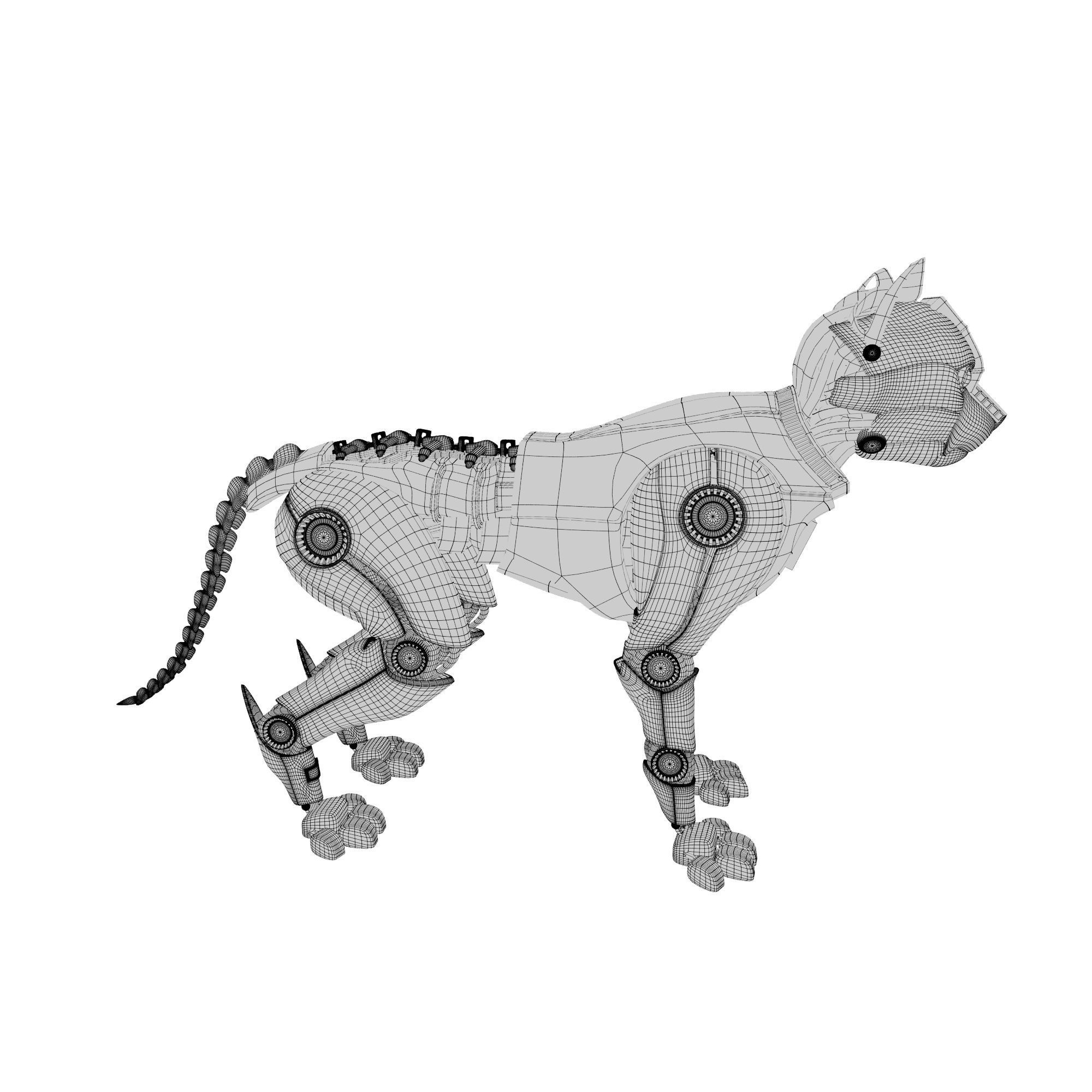 Robocat robot cat 3D model_3
