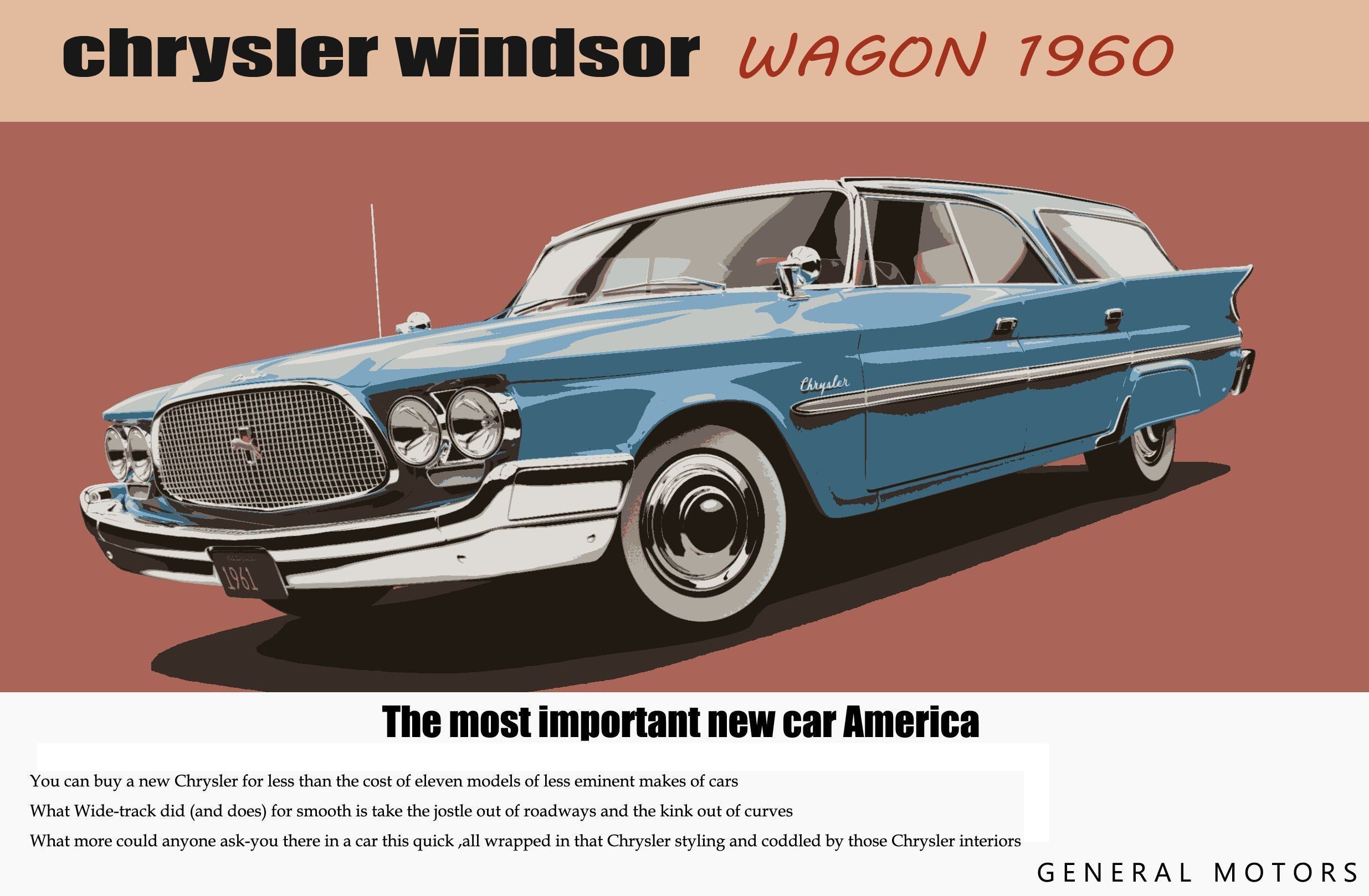Chrysler Windsor Wagon 1960 3D model_1
