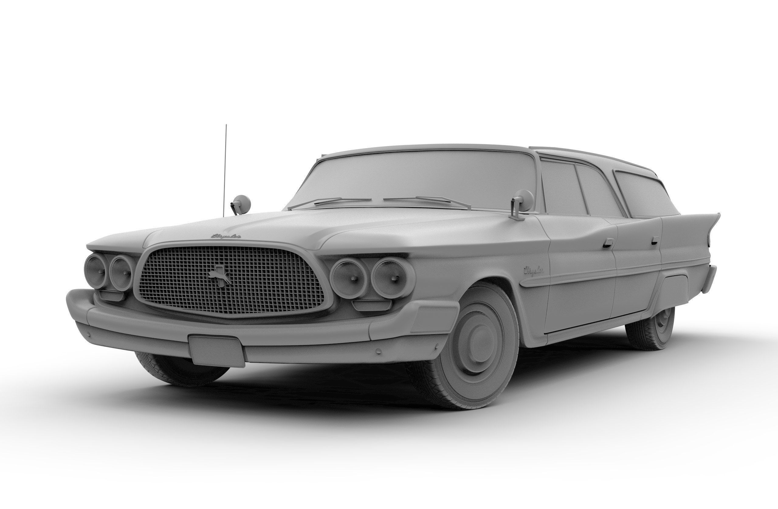Chrysler Windsor Wagon 1960 3D model_8
