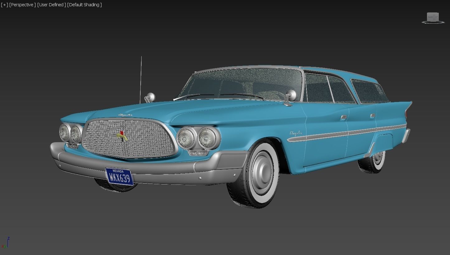 Chrysler Windsor Wagon 1960 3D model_12