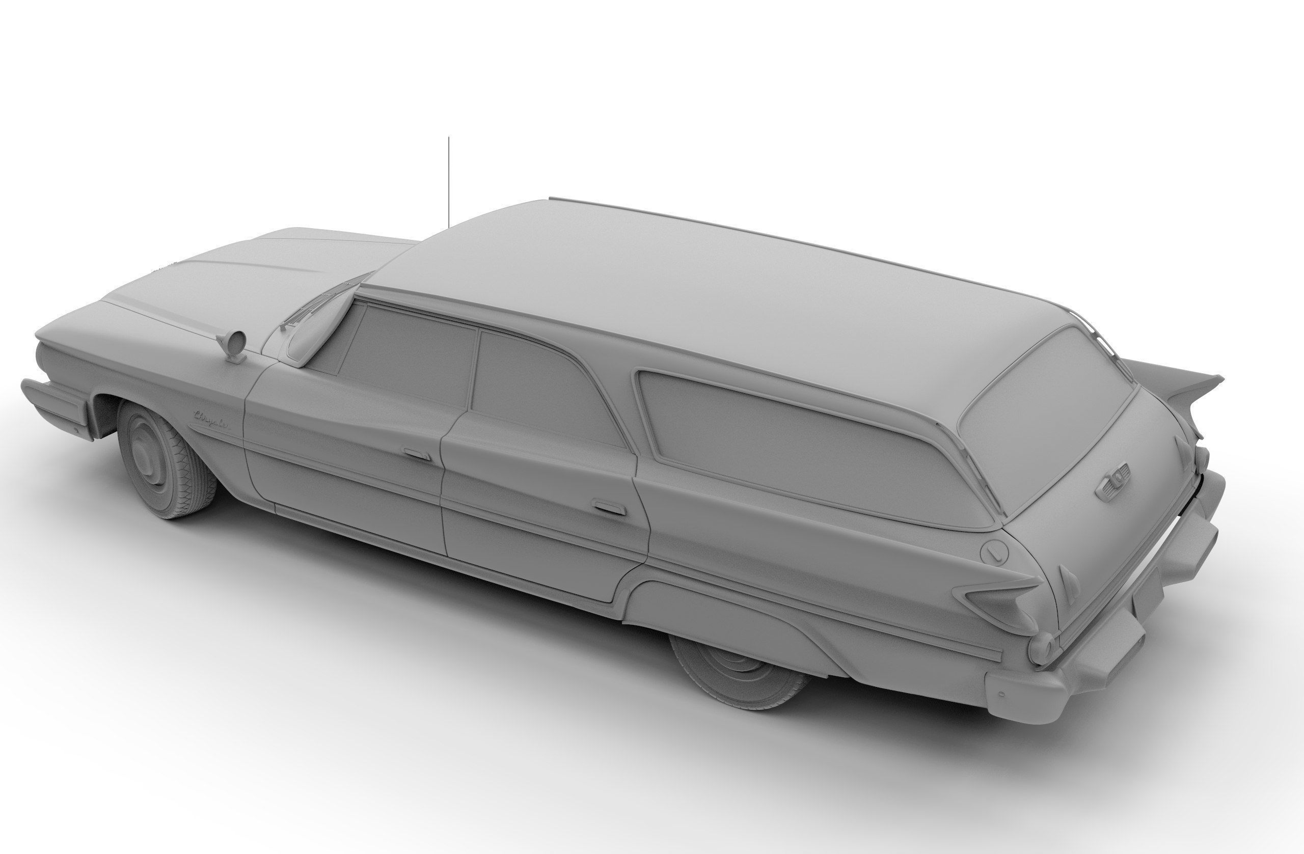 Chrysler Windsor Wagon 1960 3D model_10
