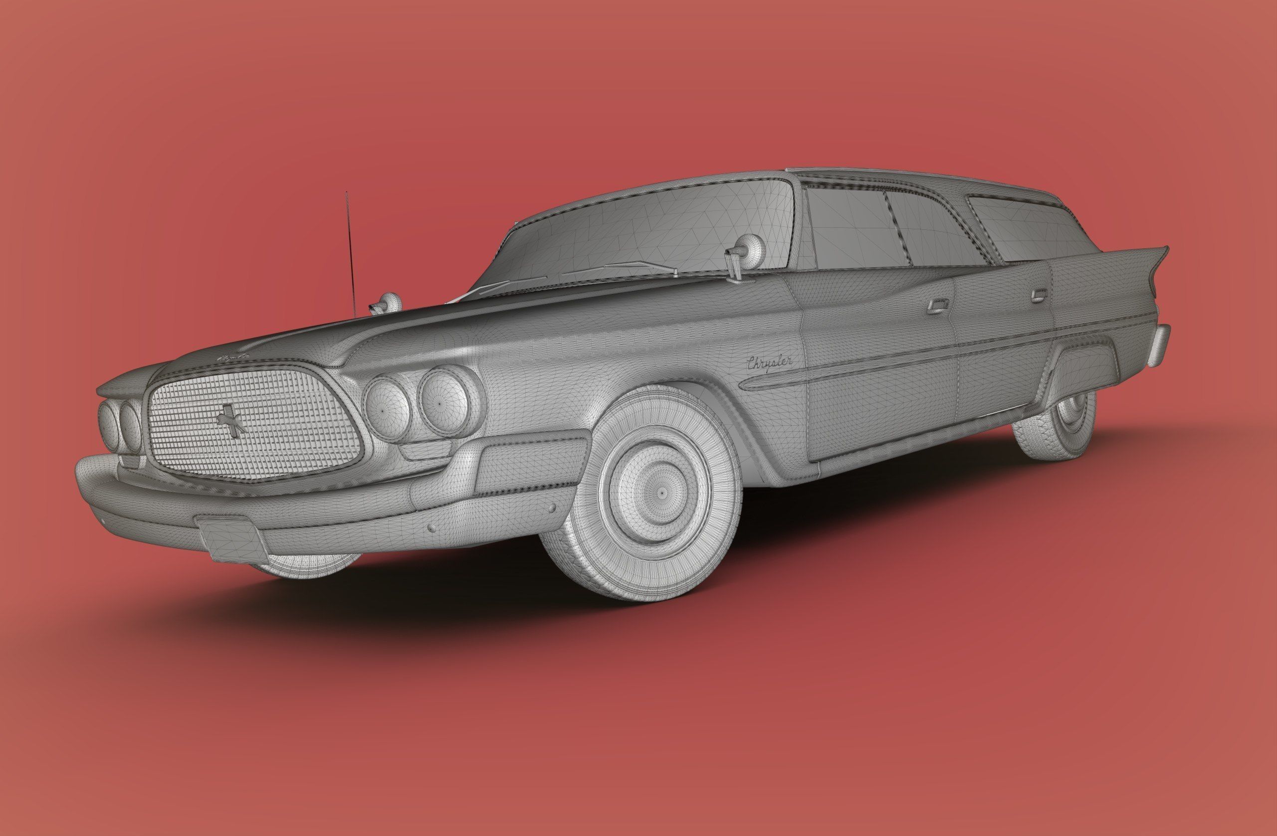 Chrysler Windsor Wagon 1960 3D model_2