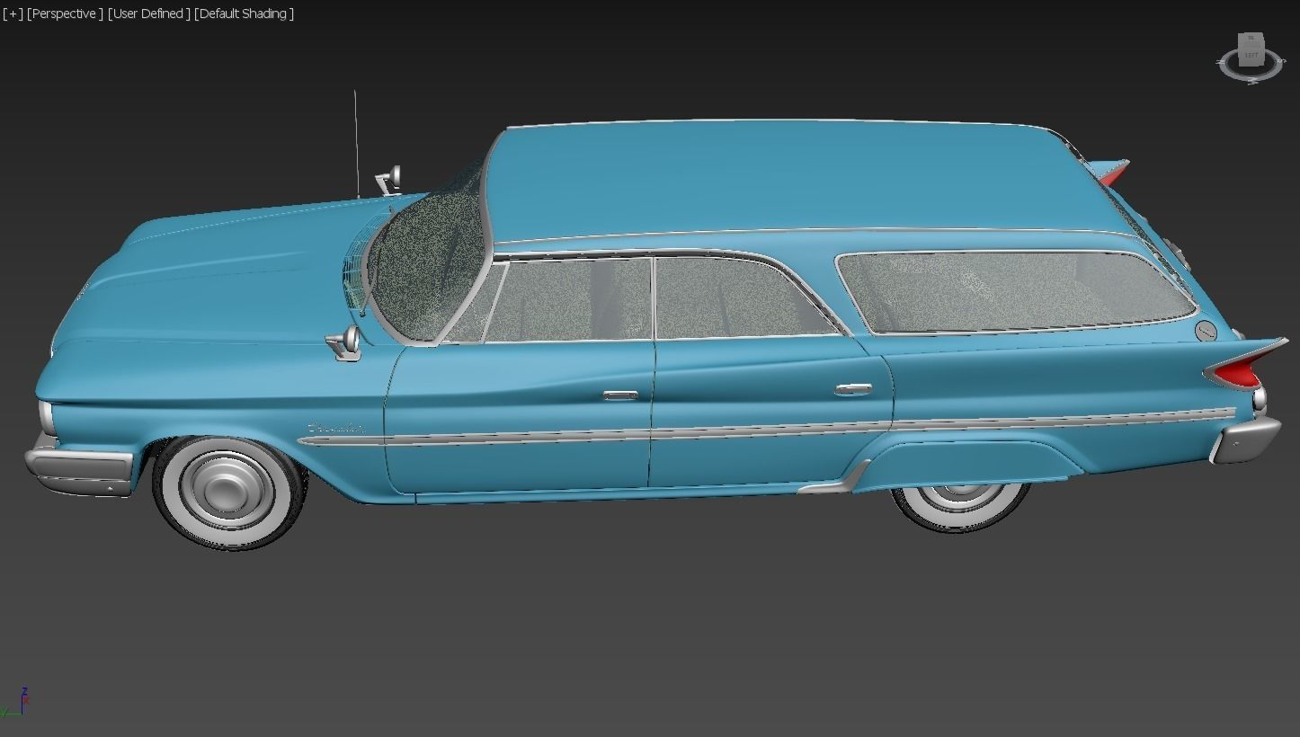 Chrysler Windsor Wagon 1960 3D model_11