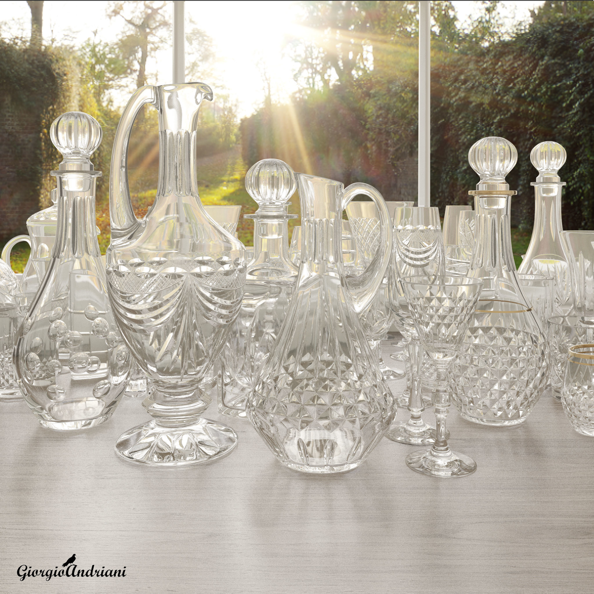 Set 6053 stk glass Low-poly 3D model_3