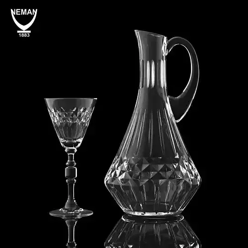 Set 6053 stk glass Low-poly 3D model