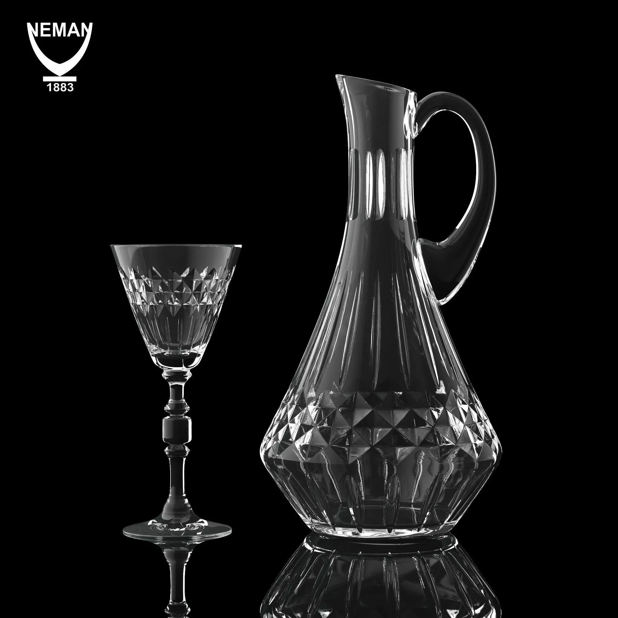 Set 6053 stk glass Low-poly 3D model_0
