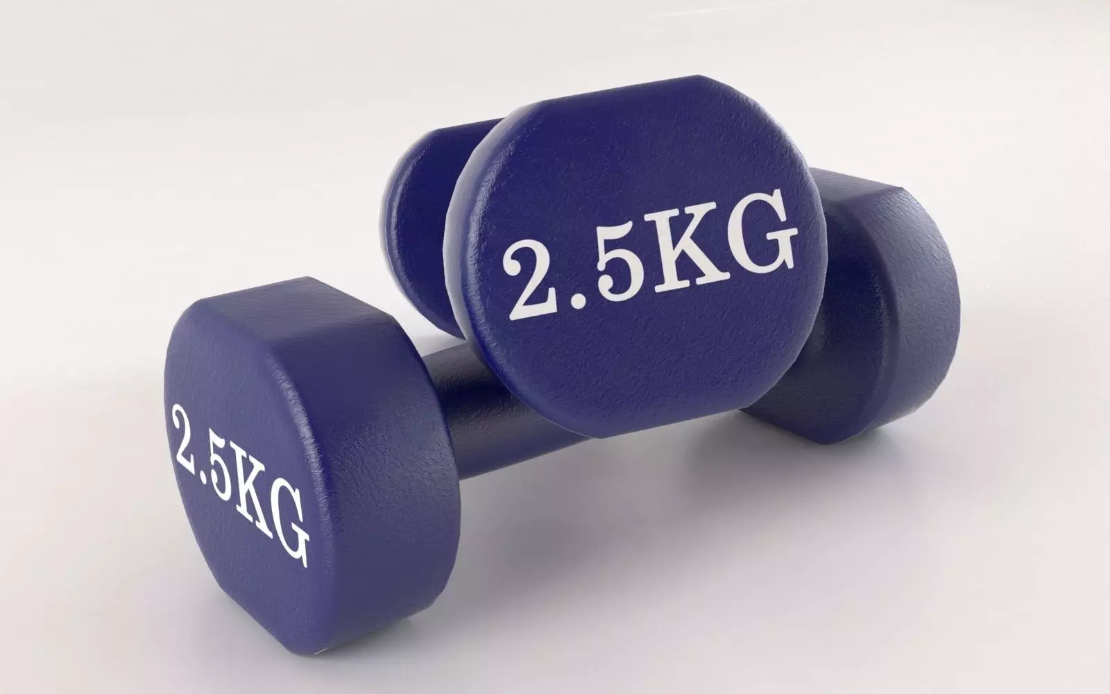 Metal 5kg Dumbell 3D model_0