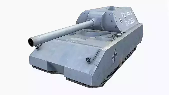 WW2 Maus Tank Free low-poly 3D model