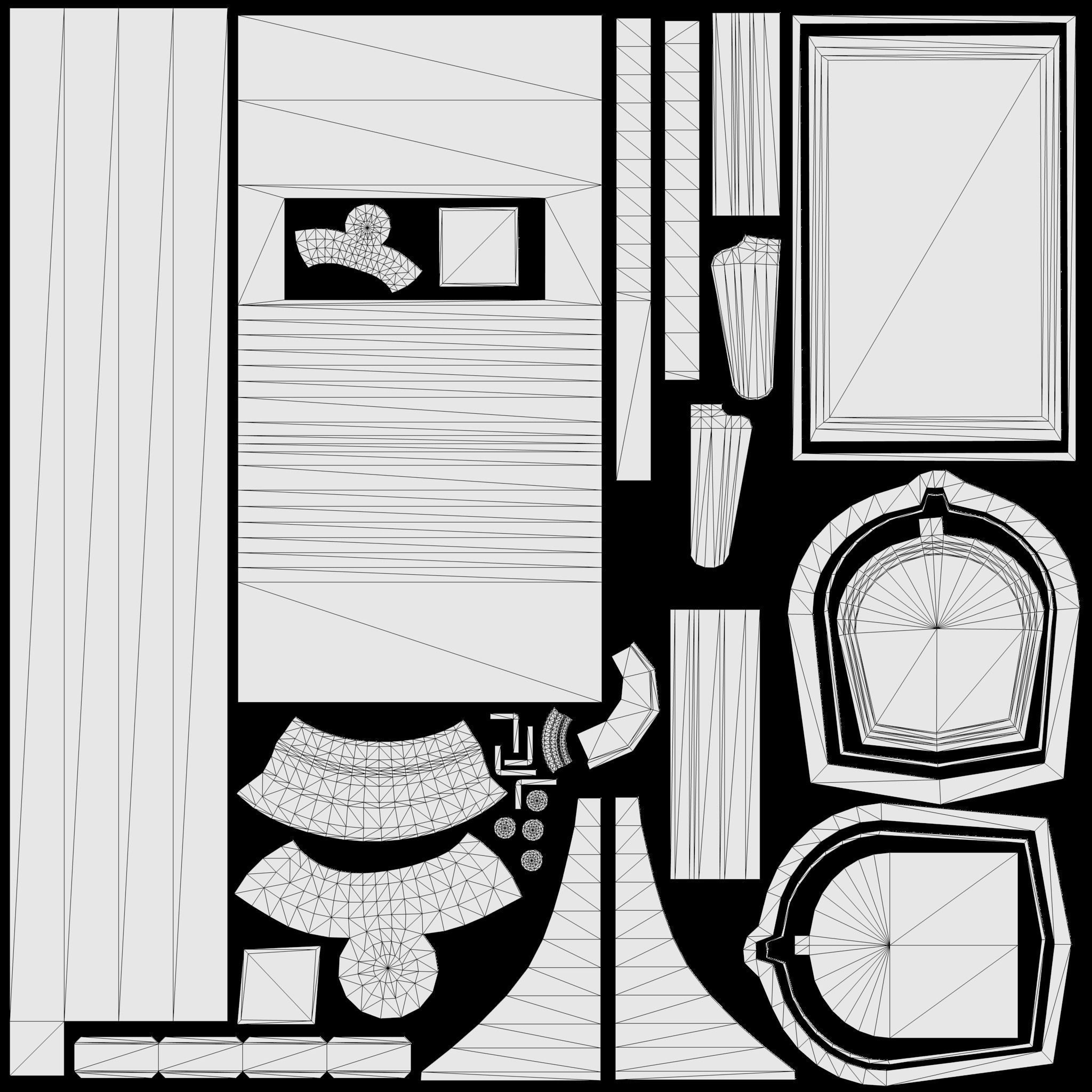 Exclusive Mailbox game-ready asset Free low-poly 3D model_13